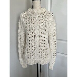 Frame Chunky Knit Sweater Off White Small EUC